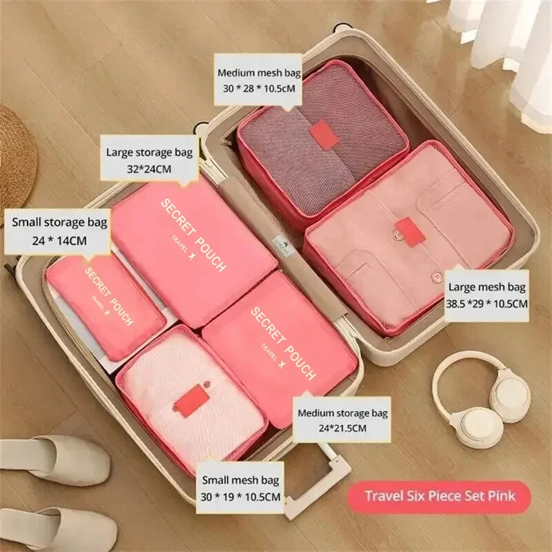PAKTA 6-Piece Travel Packing Cube Set