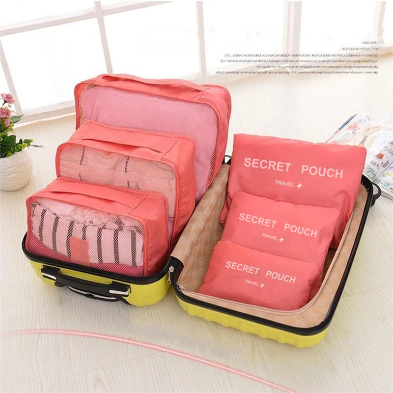 PAKTA 6-Piece Travel Packing Cube Set